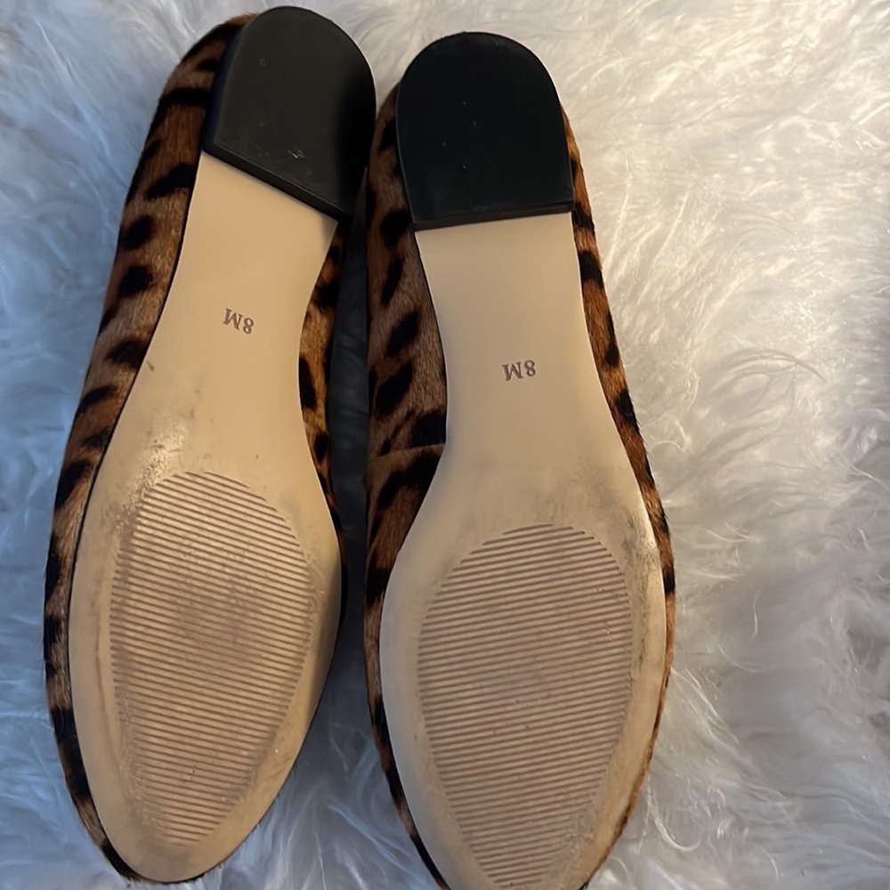 Talbots leopard calf hair loafers size 8 M - Picture 4 of 6